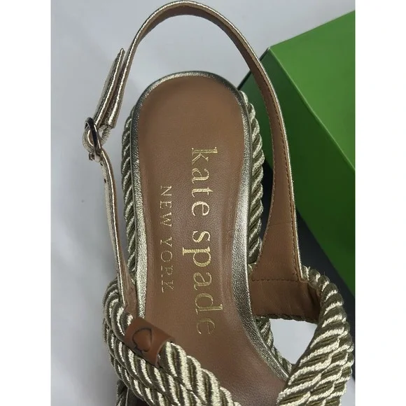 Kate Spade New York Women's Tahiti Slip on Slingback Sandals, Yellow Size 6B - Picture 7 of 14